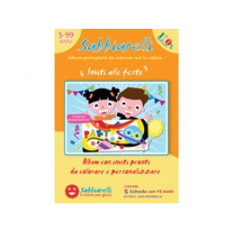 SABBIARELLI Pískové omalovánky Pozvánky 5+
