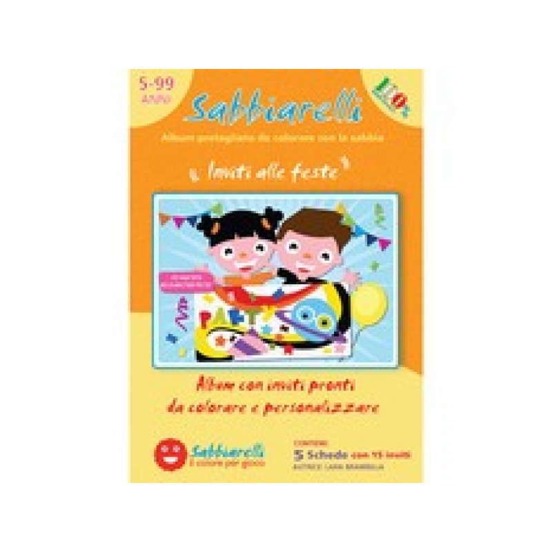 SABBIARELLI Pískové omalovánky Pozvánky 5+