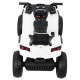 Dětská baterie ATV Air Quad White + nafukovací kola + rádio MP3 + startování zdarma
