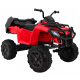 Čtyřkolka XL ATV 2,4GHz na baterie pro děti Červená + dálkové ovládání + pohon 4x4 + nosič zavazadel + startování zdarma + EVA + LED audio