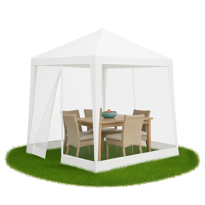 Aga Zahradní altán s moskytiérou 2,4x3 m Bílý