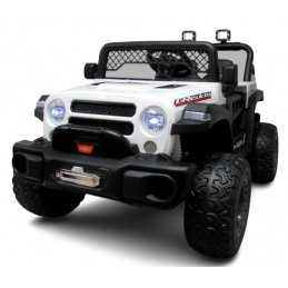 AUTO X17 R-SPORT BÍLÝ Auto na akumulátor EVA KŮŽE Dálkový ovladač Lithium-iontový akumulátor