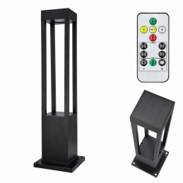 Solární lampa 20 LED osvětlovací sloupek - 60 cm ovládaný dálkovým ovladačem