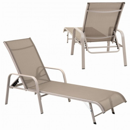 Zahradní lehátko 5 poloh nastavení opěradla