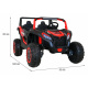 ATV Závodní bugina pro 2 děti Červená + pohon 4x4 + dálkové ovládání + pomalý start + MP3 LED