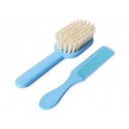 Dětský kartáč a hřeben na vlasy 0m+ POUPY Modrý