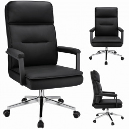 Otočná židle SEGO ekokůže - černá