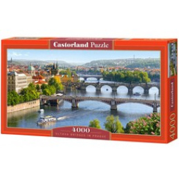 CASTORLAND puzzle 4000 dílků - Vltavské mosty v Praze