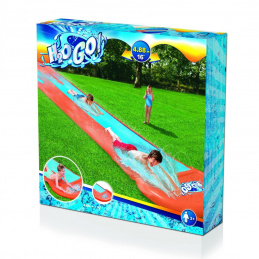 Dětská skluzavka 3+ Dvojitá dráha 488cm BESTWAY + opravná záplata