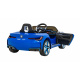 Dětské bateriové autíčko BMW i4 modré + pomalý start + EVA + eko kůže + LED audio + dálkové ovládání