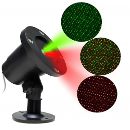 Aga Vánoční laserový dekorativní projektor Zelená/červená MR9090