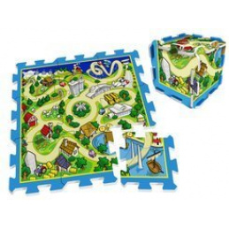 Pěnové puzzle podložka Závodní dráha 31x31 ZA3150