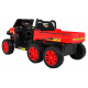Farmářské auto pro 2 děti Červené + 4x4 + Dálkové ovládání + Kiper + LED Audio