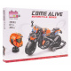 Sada Stavebnic Motocykl Oranžový 403ks.