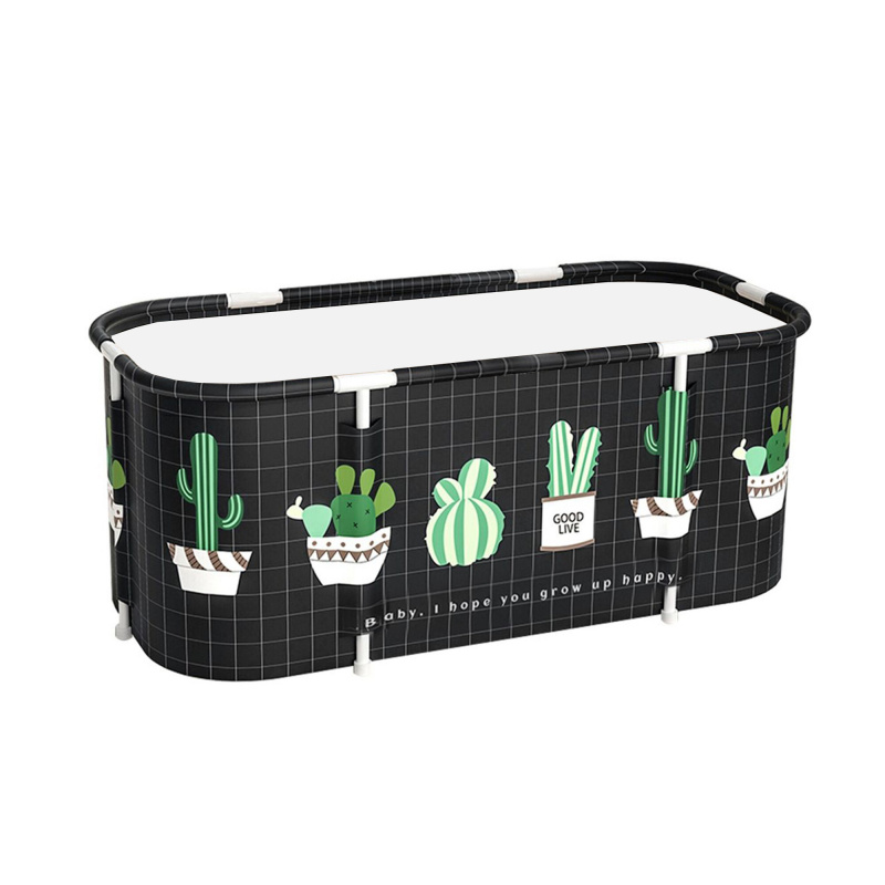 Aga Skládací přenosná vana 115x60x50 cm Černá