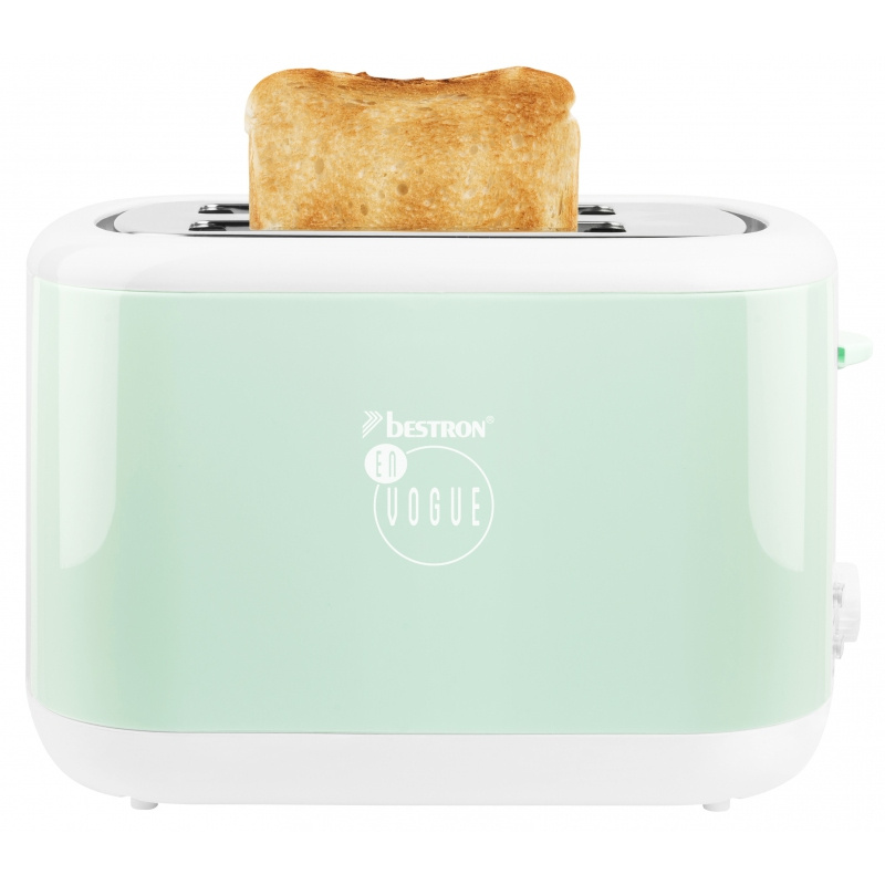 Bestron Toaster z kolekce En Vogue - Pastelově zelená