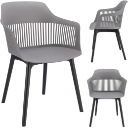 Plastová židle CORNIDO šedá