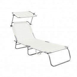 Linder Exclusiv Zahradní lehátko se stříškou Béžové