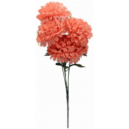 Kytice umělých květin růžové chryzantémy - 51 cm