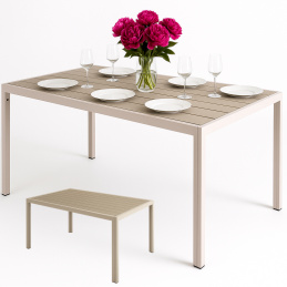 Hliníkový zahradní stůl - obdélníkový