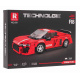 Sada Stavebnic Sportovní Auto Červené 413ks.