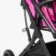 Aga Sportovní kočárek Černo/Růžový