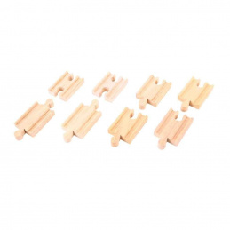 Bigjigs Rail Spojky kolejí 7 cm 8 ks 2DZ171 - II. JAKOST