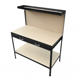 Aga Dílenský stůl s děrovanou stěnou 112x60x150cm 2DAZ697 - II. JAKOST