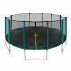 Aga SPORT PRO Trampolína 518 cm Tmavě zelená + ochranná síť + žebřík + kapsa na obuv