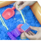 Aga4Kids Kinetický písek 3 kg + pískoviště + formičky