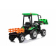 Vozidlo MEGA Traktor D68 s přívěsem Zelený