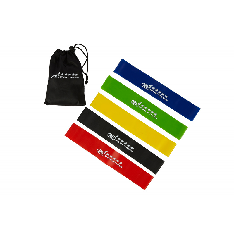 Aga Fitness Set posilovacích odporových gum