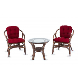 Aga Ratanová sestava SITA Hnědá/Tmavě červená