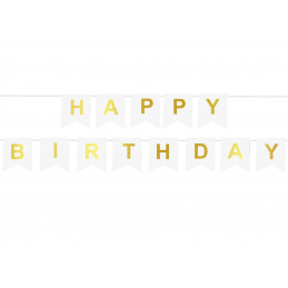 Aga4Kids Narozeninový banner s nápisem Happy Birthday