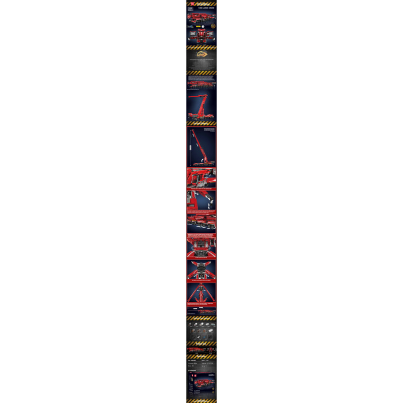 Sada Kostek Vozidlo Jeřáb Červený 8506ks.