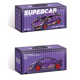 Sada Kostek Sportovní Auto Fialové 470ks.