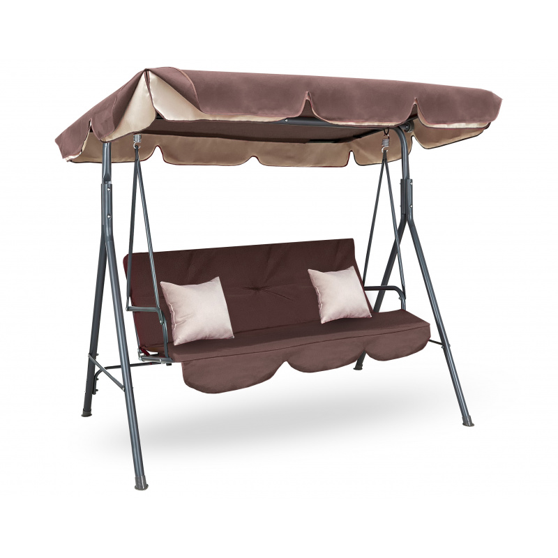 Aga Zahradní houpačka Majka Tmavě hnědá 6DAZ027 - 2. JAKOST