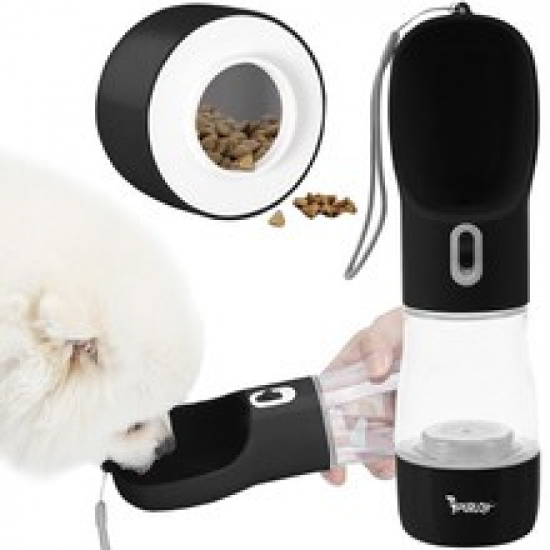 Purlov 21033 psí láhev / láhev na vodu s miskou