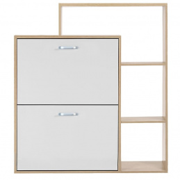 Botník se 2 přihrádkami a policí - sonoma