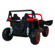 ATV Závodní bugina pro 2 děti Červená + pohon 4x4 + dálkové ovládání + pomalý start + MP3 LED