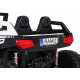 Bateriový kočárek Clash pro 2 děti Bílý + Dálkové ovládání + Pohon 4x4 + Nastavení sedadla + Rádio MP3 + LED dioda