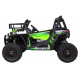 Buggy UTV Off-roader pro děti Zelená + dálkové ovládání + nosič zavazadel + pomalý start + EVA + MP3 LED