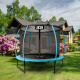 Aga SPORT EXCLUSIVE Trampolína 180 cm Světle modrá + ochranná síť