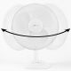 Clatronic Stolní ventilátor 30 cm Bílý