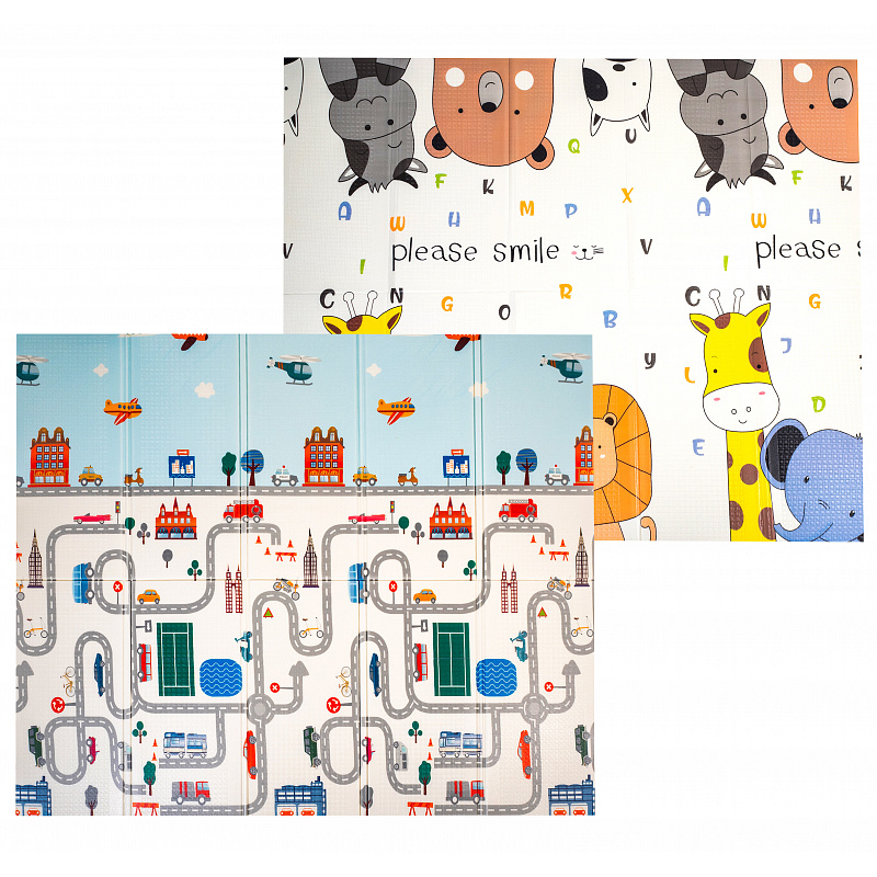 Aga4Kids Dětská skládací pěnová podložka 200x180 cm 6DZ123 - II. JAKOST