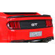 Ford Mustang GT auto na baterie pro děti Červené + Nastavitelné sedadlo + LED audio + EVA + Pomalý start