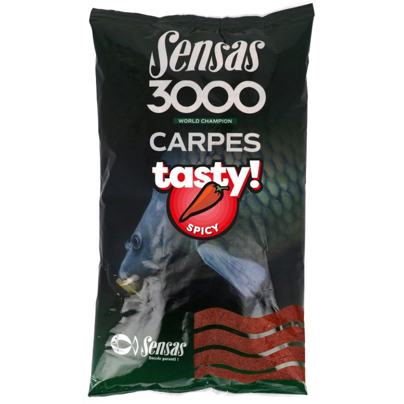 Sensas Krmítková směs 3000 Carp Tasty Spicy 1kg