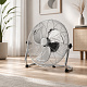 Aga Podlahový ventilátor 50 cm Stříbrný
