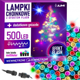 Světla na vánoční stromek 500 LED vícebarevné FLASH