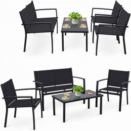 Zahradní nábytek - pohovka, 2 křesla, stůl